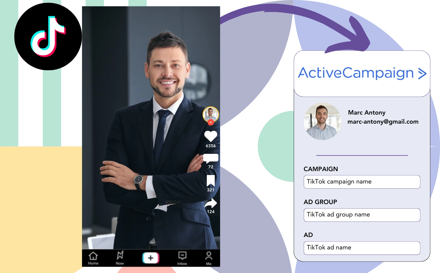 Track Tiktok ads data in ActiveCampaign CRM