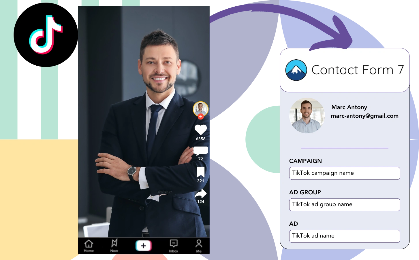 Track Tiktok ads data in Contact Form 7