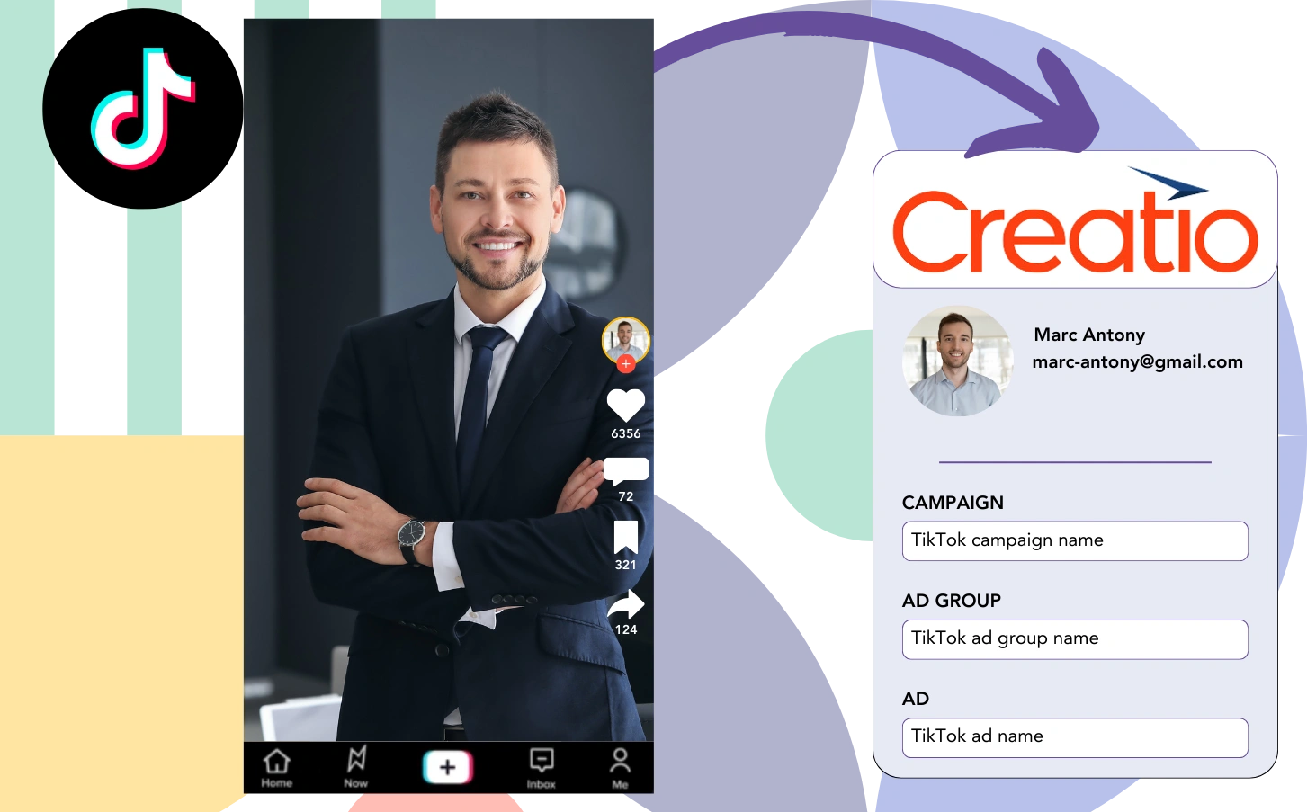 Track Tiktok ads data in Creatio CRM