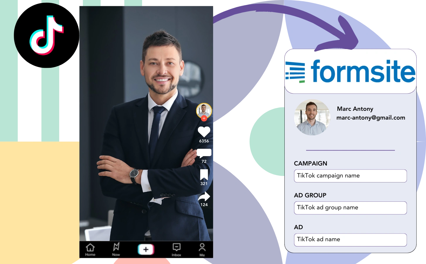 Track Tiktok ads data in FormSite