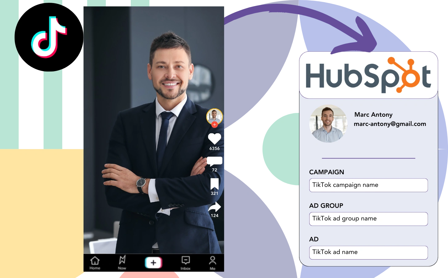 Track Tiktok ads data in HubSpot Forms