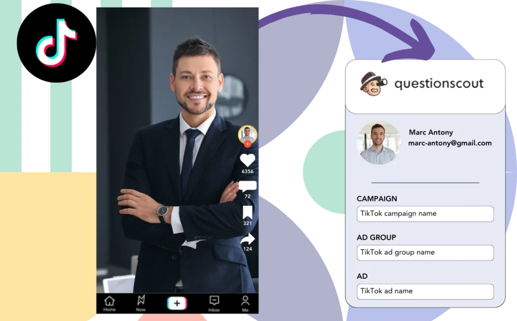 Track Tiktok ads data in Questionscout