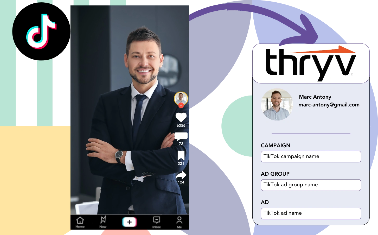 Track Tiktok ads data in Thryv CRM