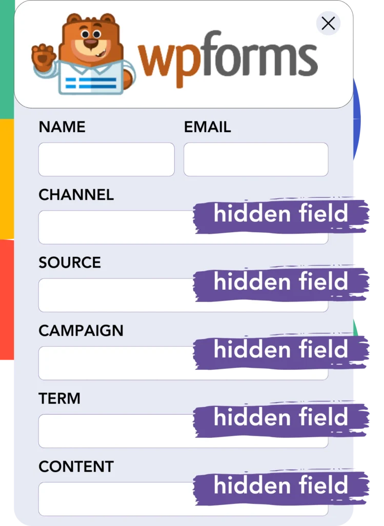 Google Analytics hidden fields WPForms