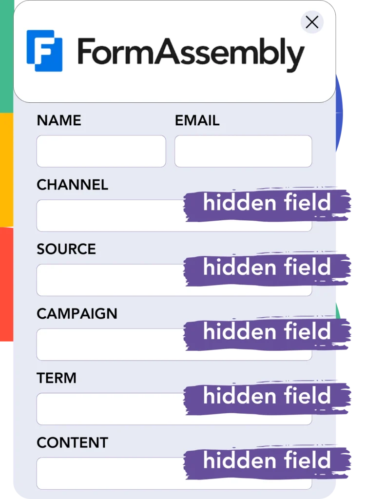 Instagram add hidden fields FormAssembly