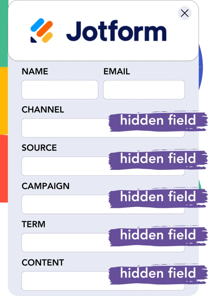 Instagram add hidden fields Jotform