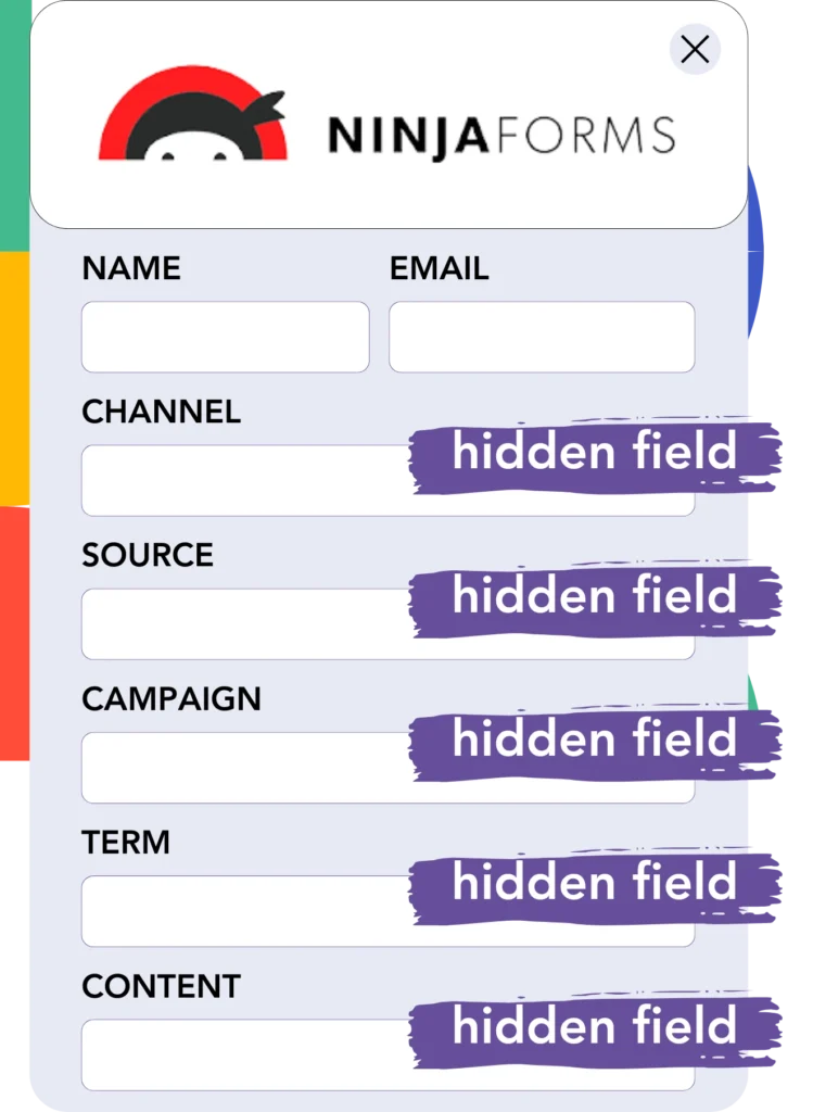 Instagram add hidden fields Ninja Forms