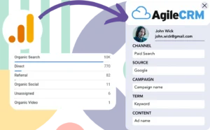 Track Google Analytics data in Agile CRM