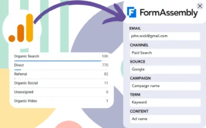 Track Google Analytics data in FormAssembly