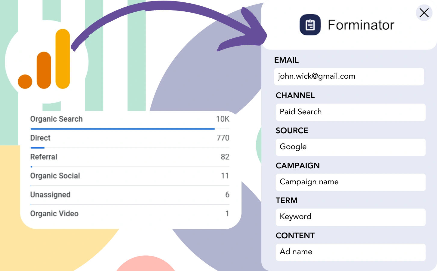 Track Google Analytics data in Forminator