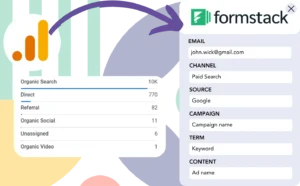 Track Google Analytics data in Formstack