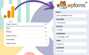 Track Google Analytics data in WPForms