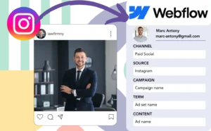 Track Instagram Ads data in Webflow