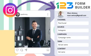 Track Instagram ads data in 123FormBuilder