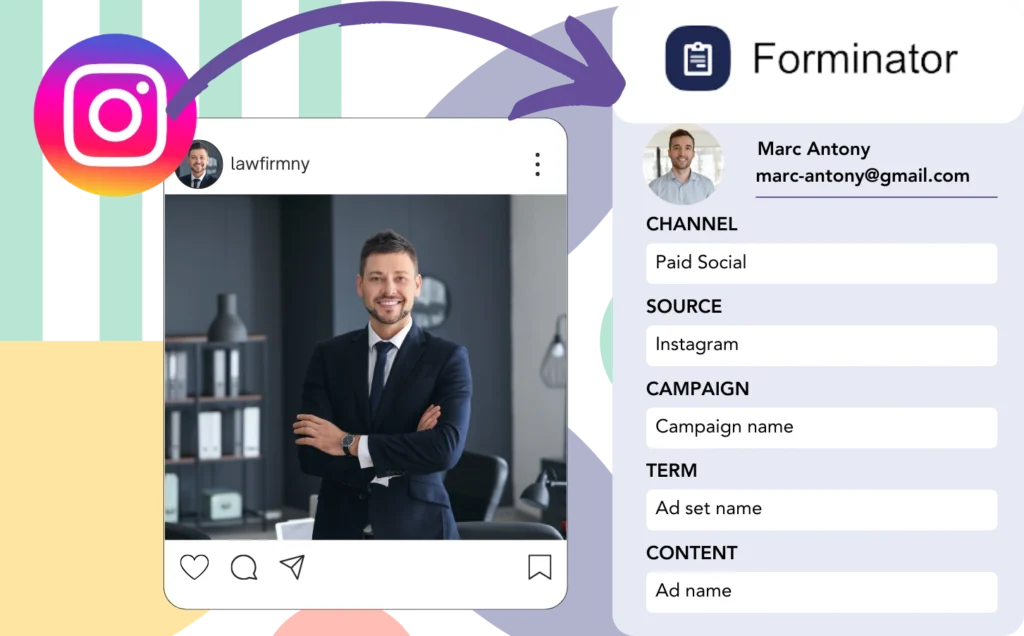 Track Instagram ads data in Forminator