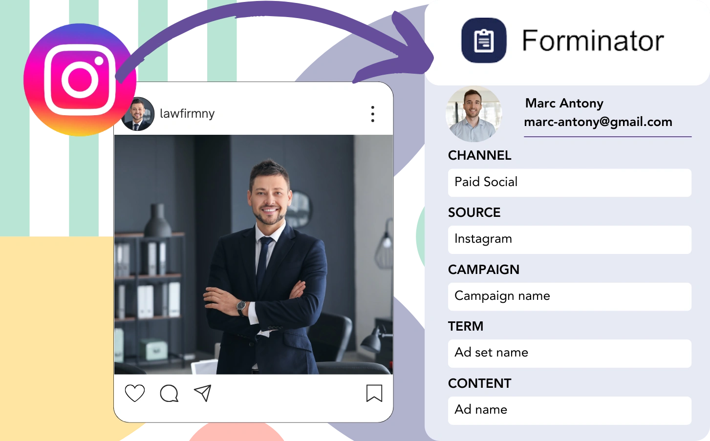 Track Instagram ads data in Forminator