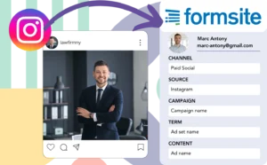 Track Instagram ads data in Formsite