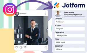 Track Instagram ads data in Jotform