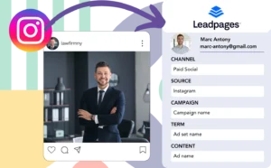 Track Instagram ads data in Leadpages