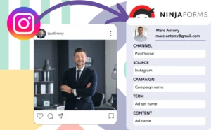 Track Instagram ads data in Ninja Forms