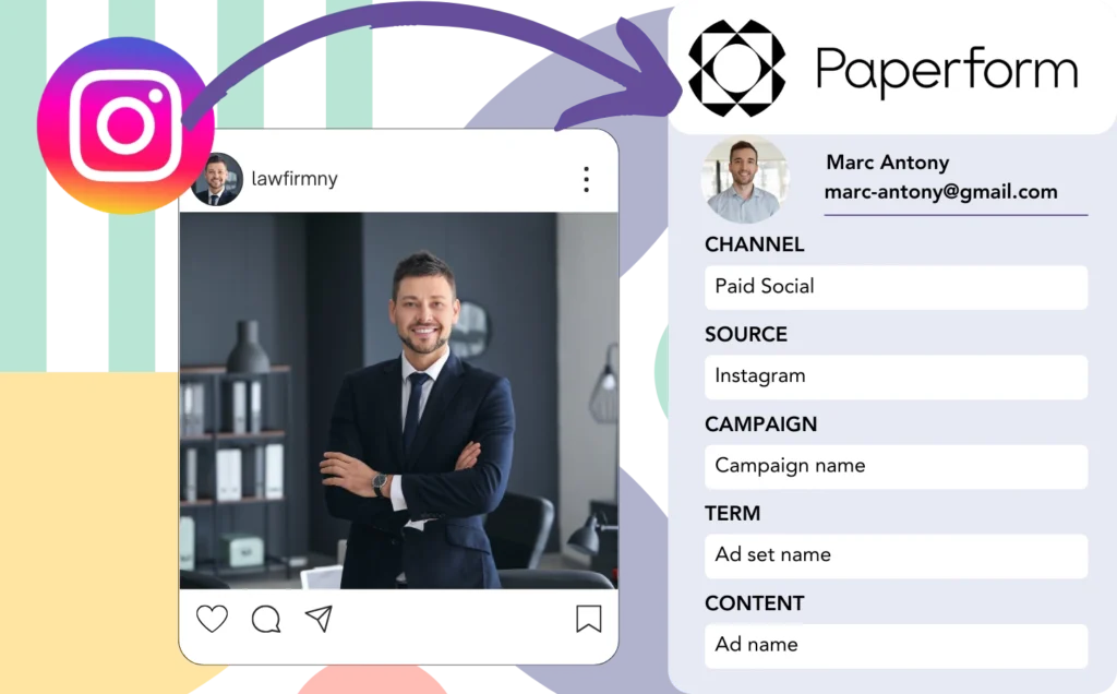 Track Instagram ads data in Paperform