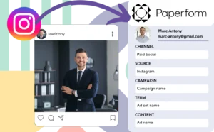 Track Instagram ads data in Paperform