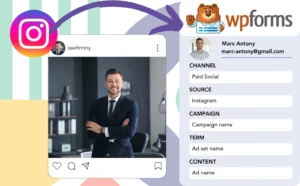 Track Instagram ads data in WPForms