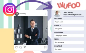 Track Instagram ads data in Wufoo