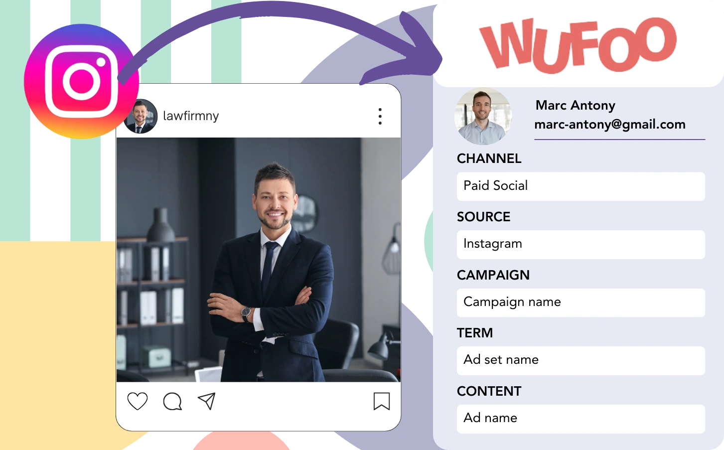 Track Instagram ads data in Wufoo