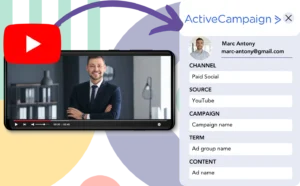 Track YouTube Ads data in ActiveCampaign CRM