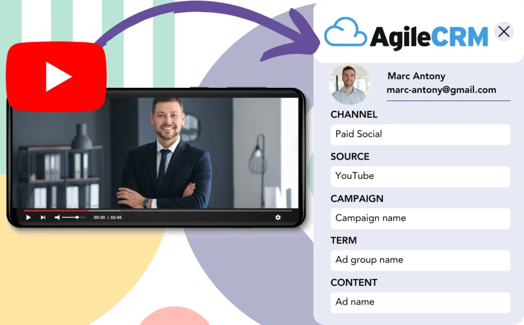 Track YouTube Ads data in Agile CRM