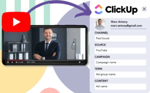 Track YouTube Ads data in ClickUp CRM