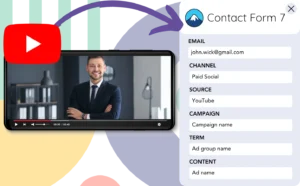 Track YouTube Ads data in Contact Form 7