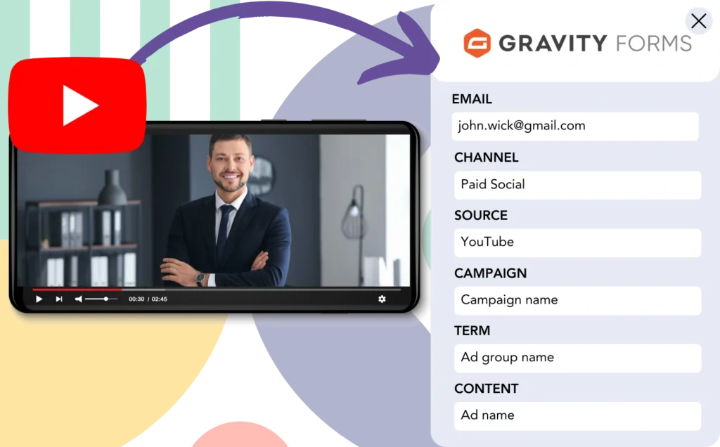 Track YouTube Ads data in Gravity Forms