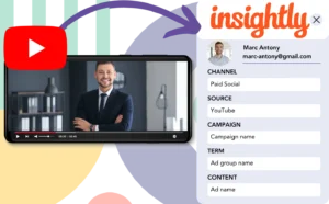 Track YouTube Ads data in Insightly