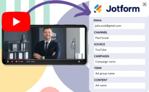 Track YouTube Ads data in Jotform