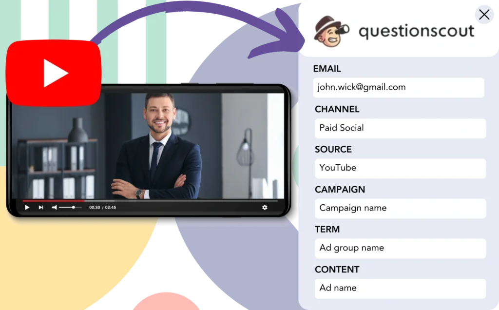 Track YouTube Ads data in QuestionScout