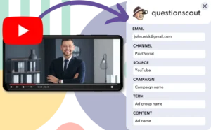 Track YouTube Ads data in QuestionScout