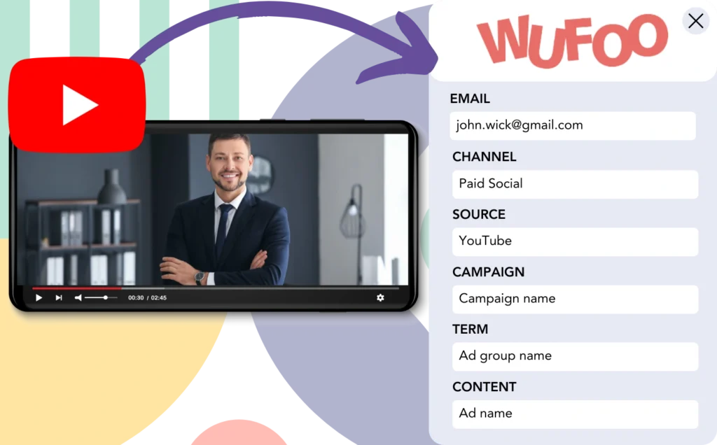 Track YouTube Ads data in Wufoo