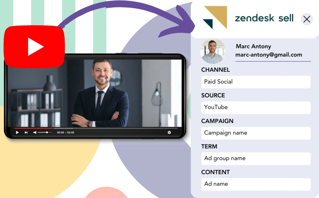 Track YouTube Ads data in Zendesk Sell