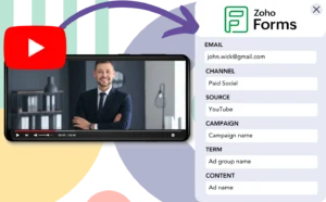 Track YouTube Ads data in Zoho Forms