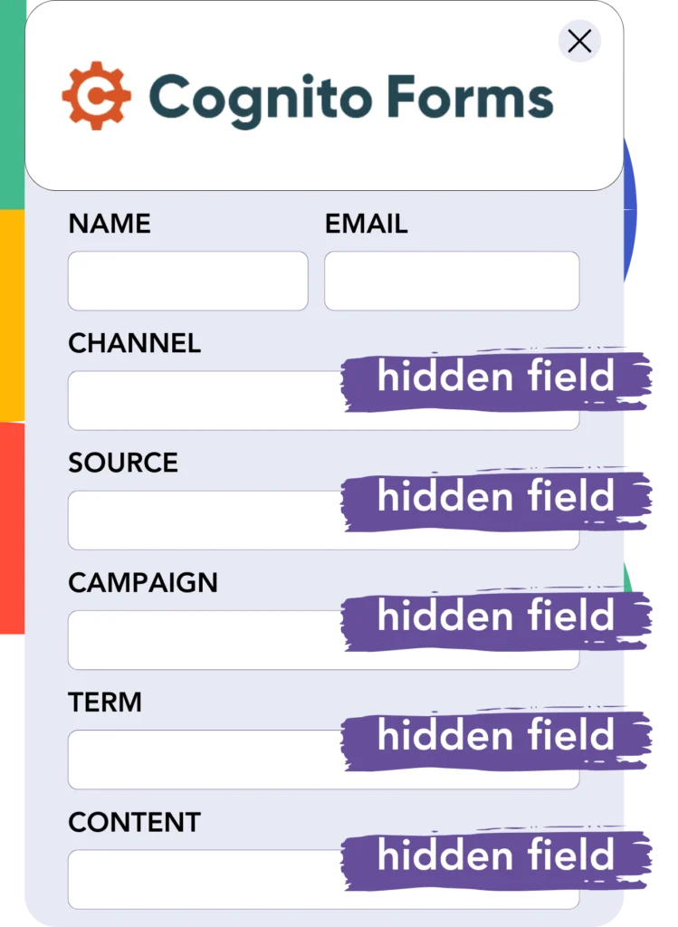 YouTube add hidden fields Cognito Forms