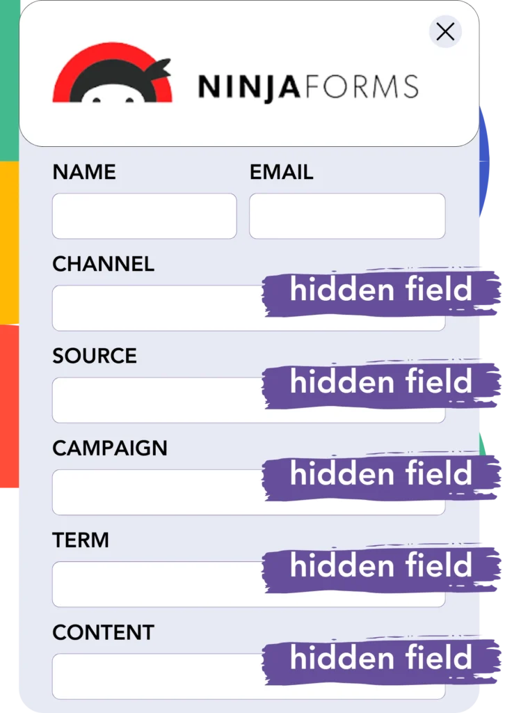 YouTube add hidden fields Ninja Forms