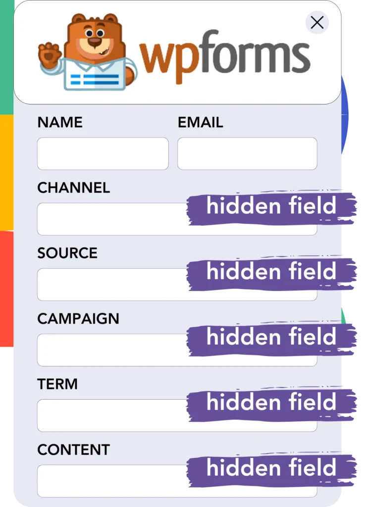 YouTube add hidden fields WPForms