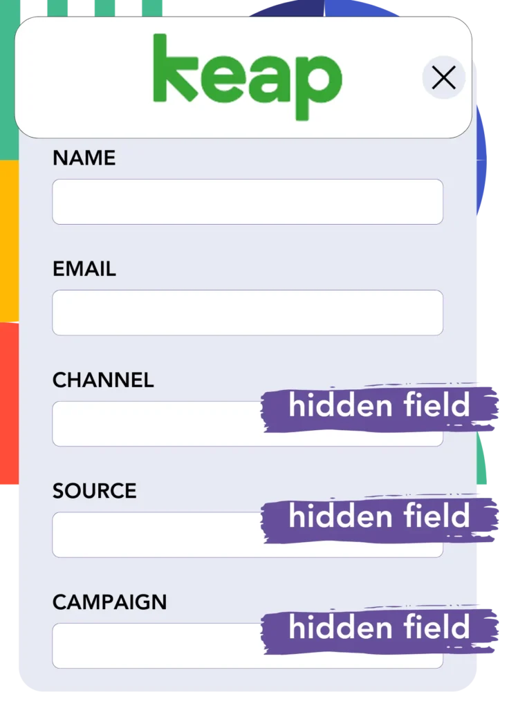 Hidden fields Keap Forms