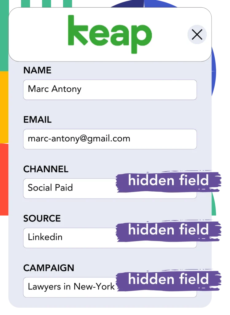 Linkedin ads data Keap Forms